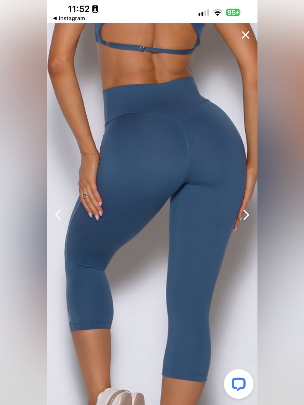 bombshell sportswear internal scrunch pedal pusher XS  . NEW UNWORN ! no sales